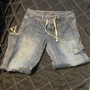 Aeropostale Casual Blue Denim Cargo Pants